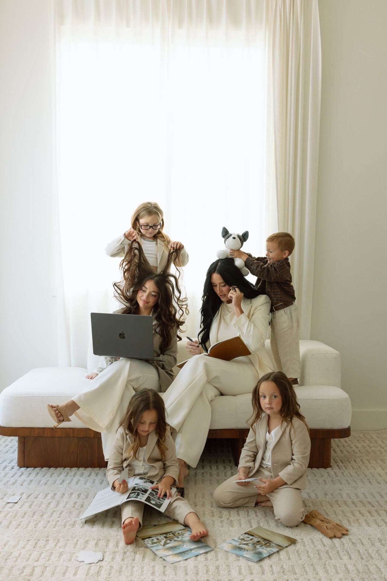 Ameilla, Brooklynn, and their children